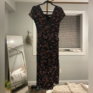 BRAND NEW abercrombie and fitch floral midi dress